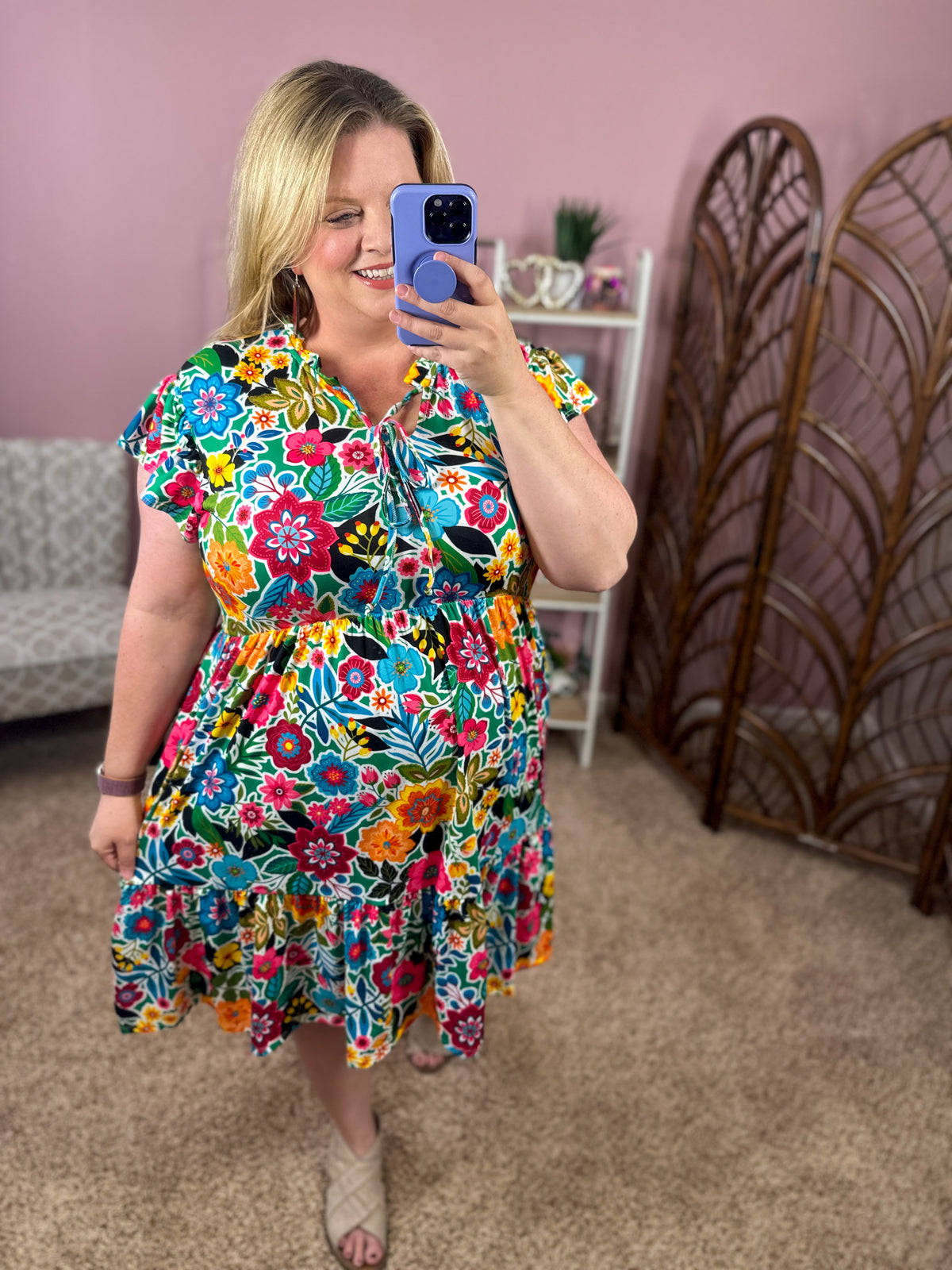 Stroll Through the Garden Dress w/Pockets