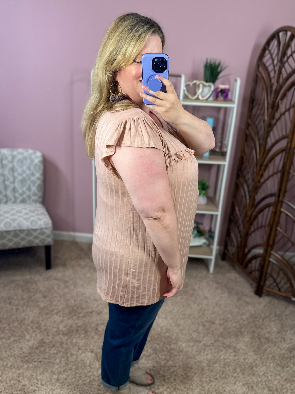More to Come Top - Mauve