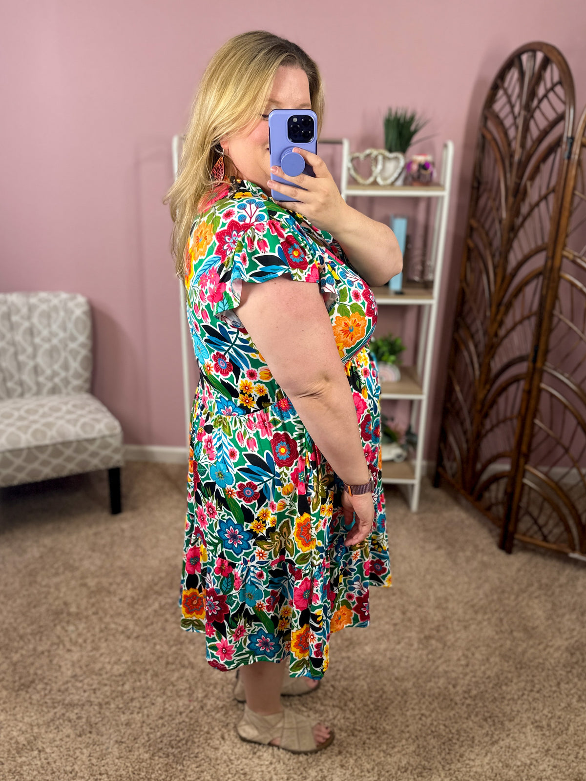 Stroll Through the Garden Dress w/Pockets