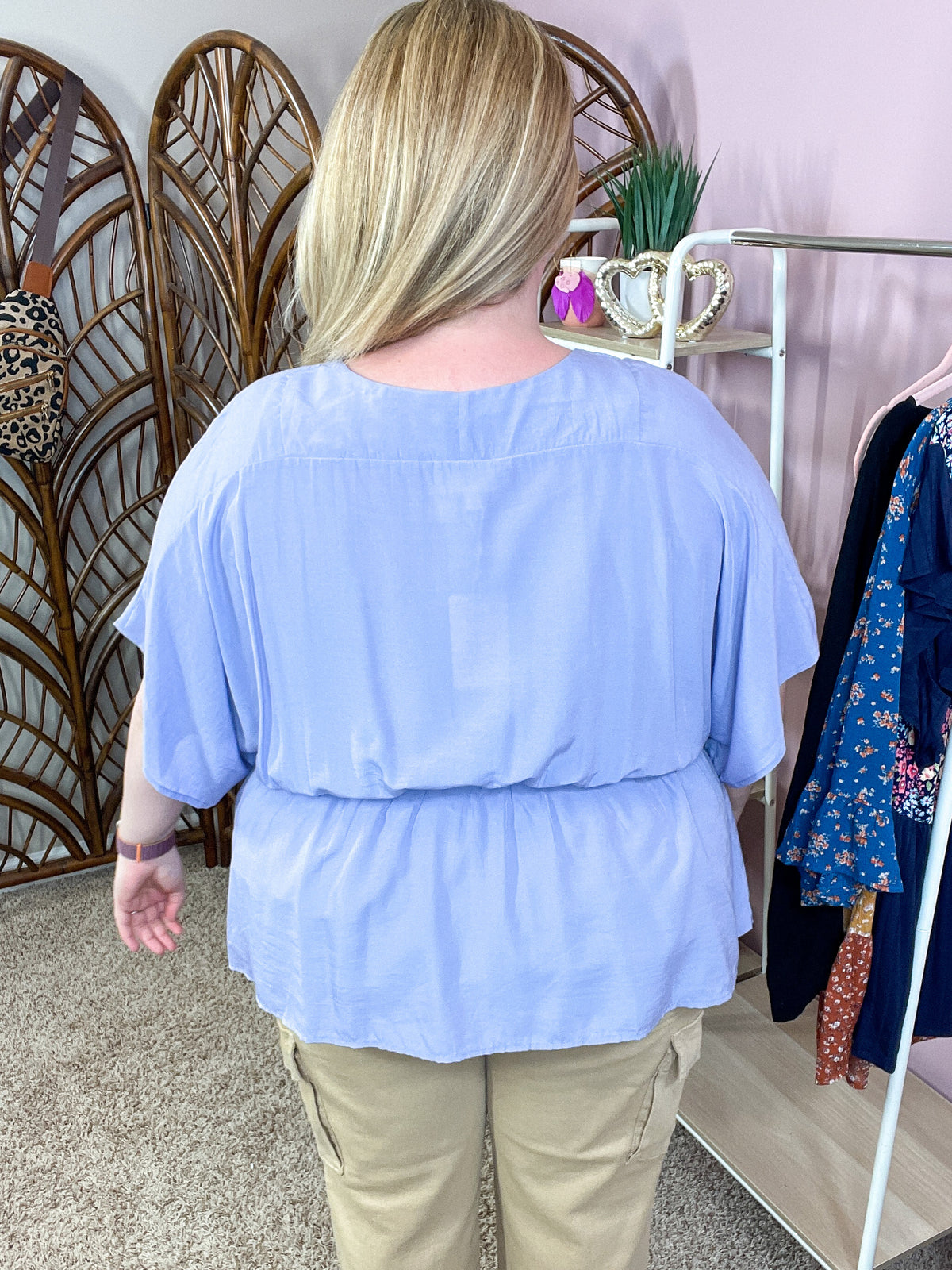Hear All About It Peplum Top - Soft Lavender