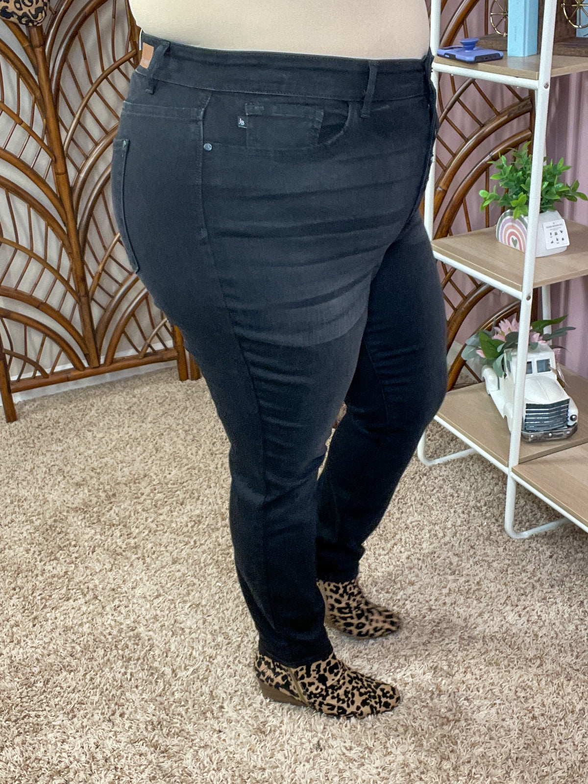 All Buttoned Up Jeans - Judy Blue - Grated Black
