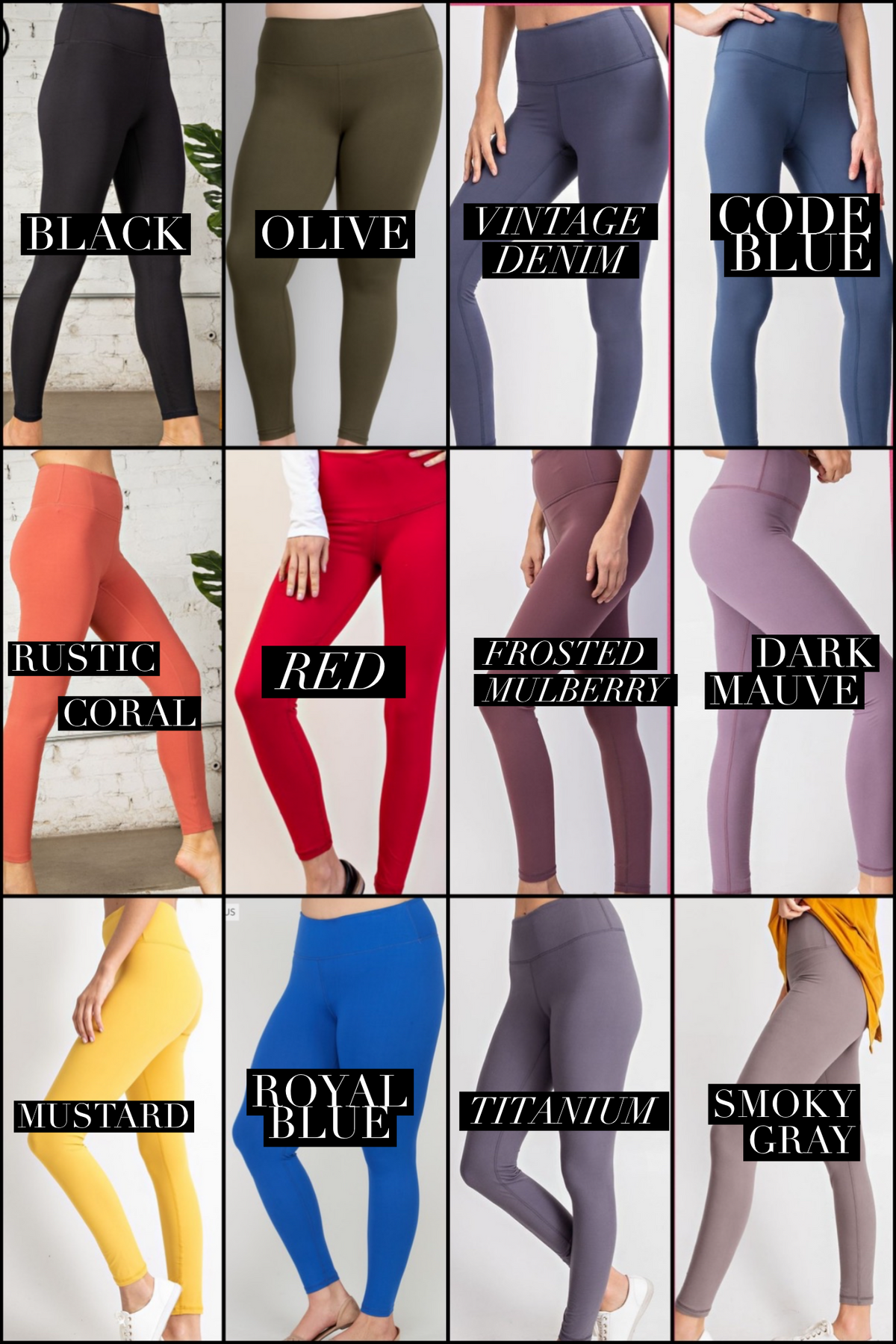 Material Girl High Waisted Full Length Yoga Leggings w/Front Pocket - October Restock!* Final Sale
