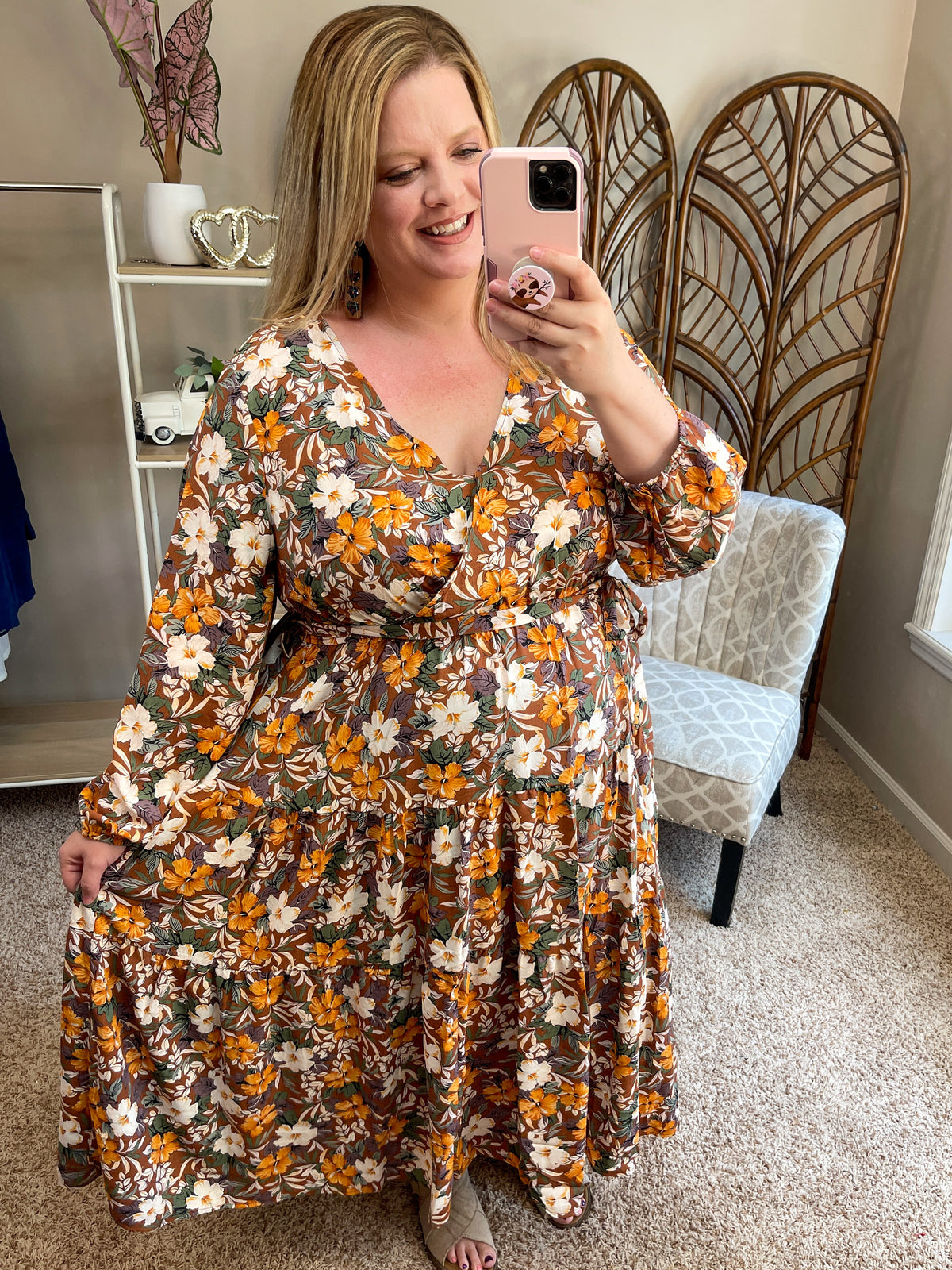 Queen for the Day Dress - Fall Florals