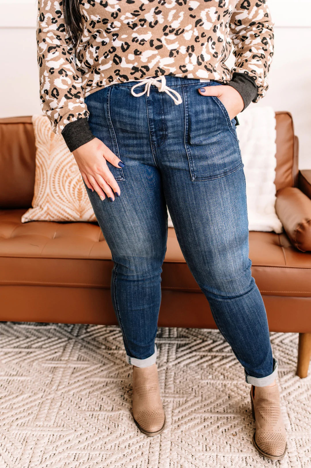 Roll With It Pull On Joggers - Judy Blue