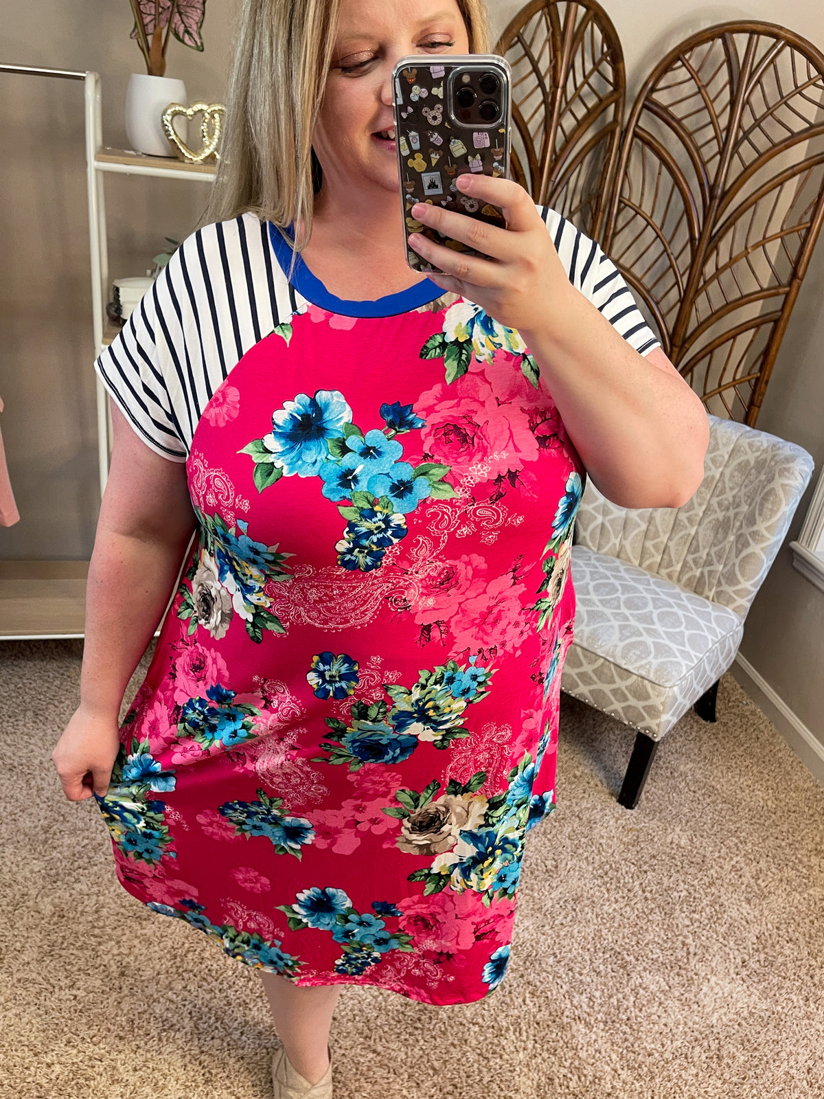 Only in a Dream Tunic Dress w/Pockets - Pink