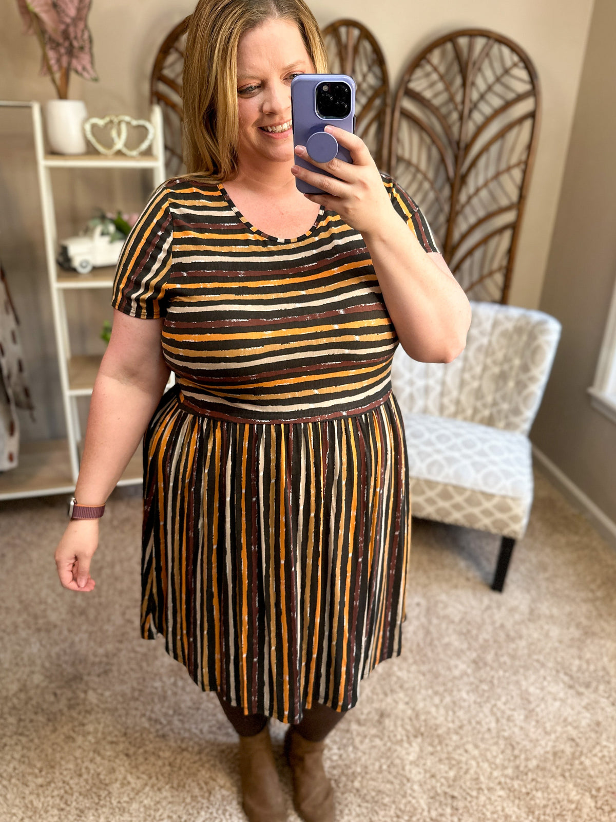 Look Both Ways Striped Dress