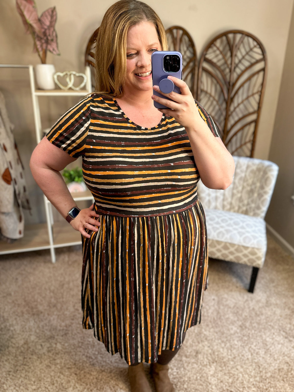 Look Both Ways Striped Dress