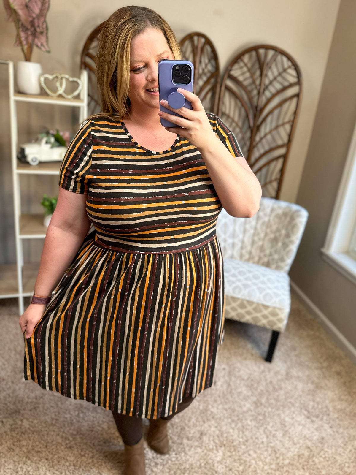 Look Both Ways Striped Dress