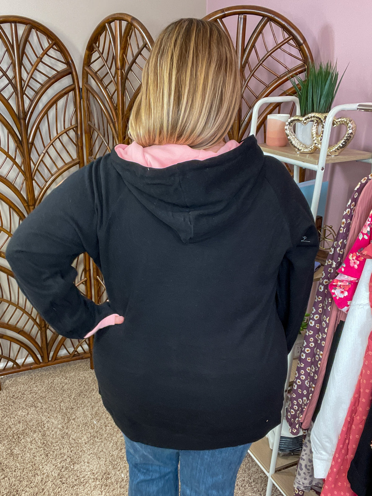 She is Extra Fullzip Hoodie - Rose Gold Accents