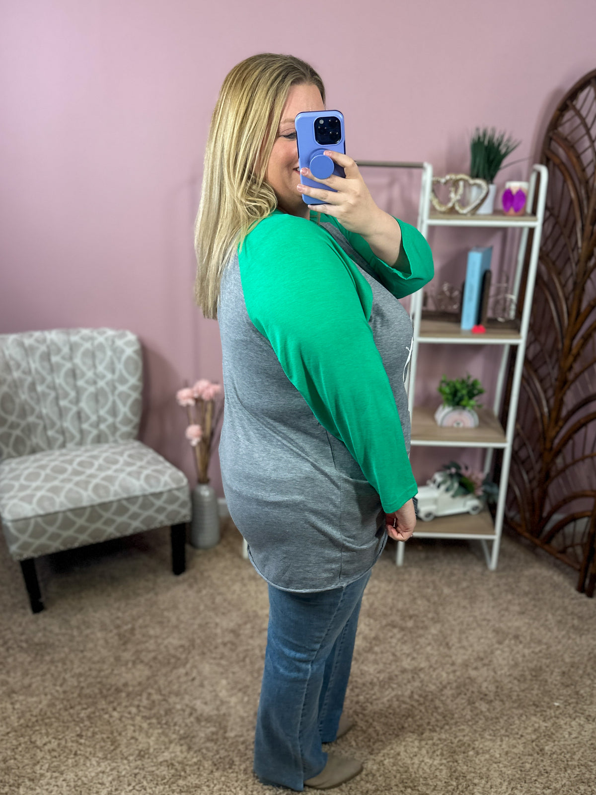 Lucky Raglan Graphic Tee