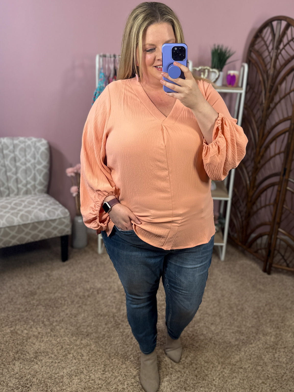 Pretty Special Top - Peachy