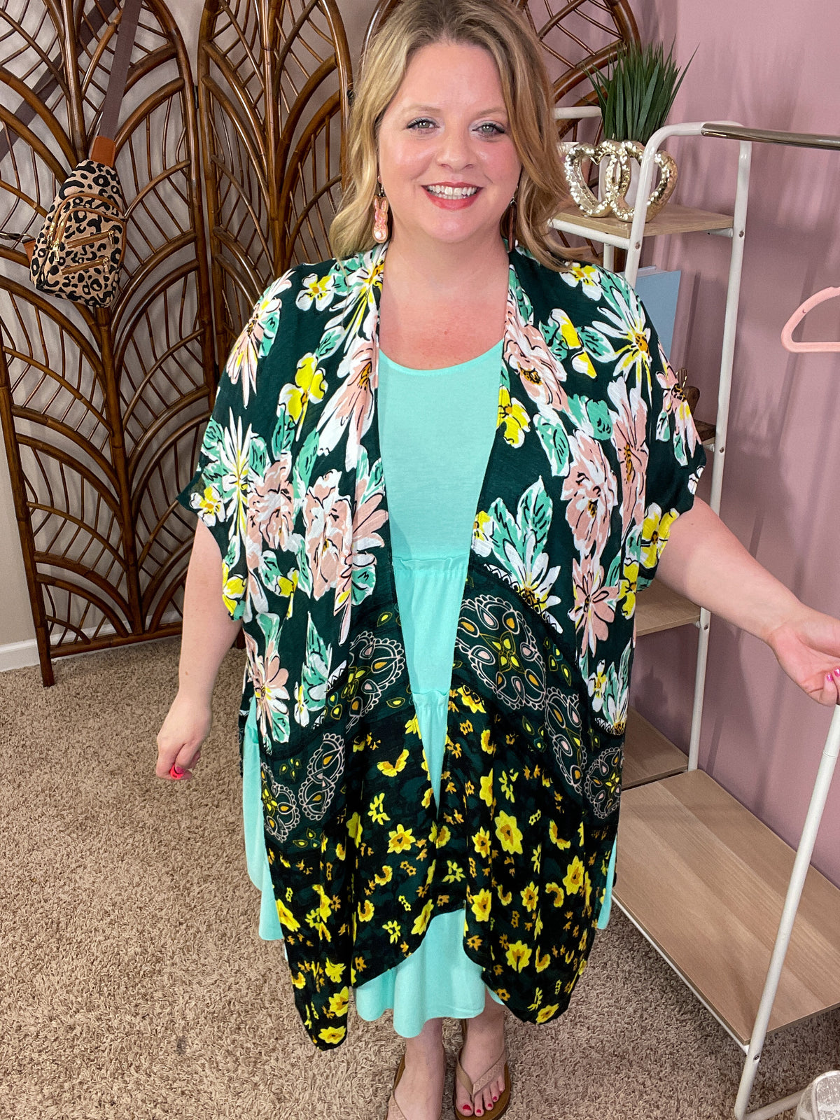 Spring Trends Kimono - Flower Fields