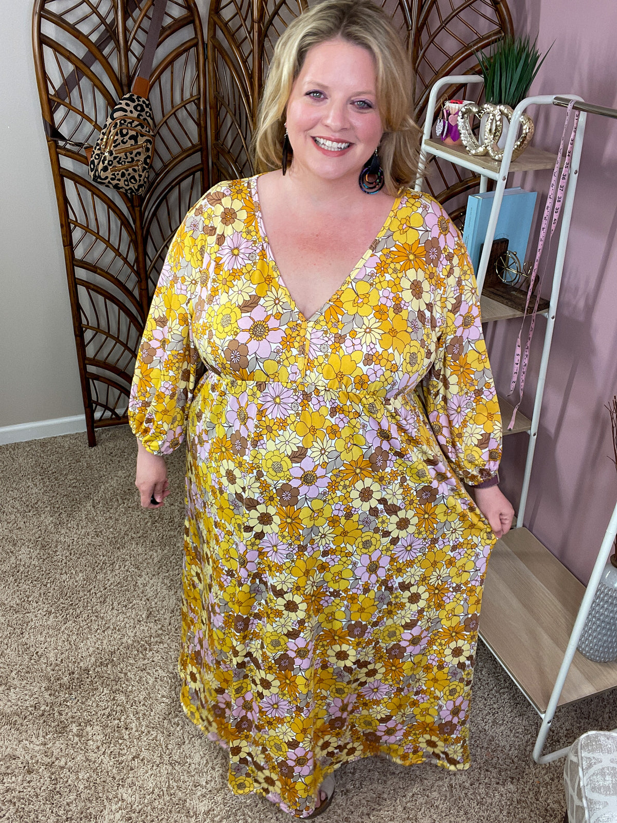 Well Hello Sunshine Maxi Dress - Happy Floral