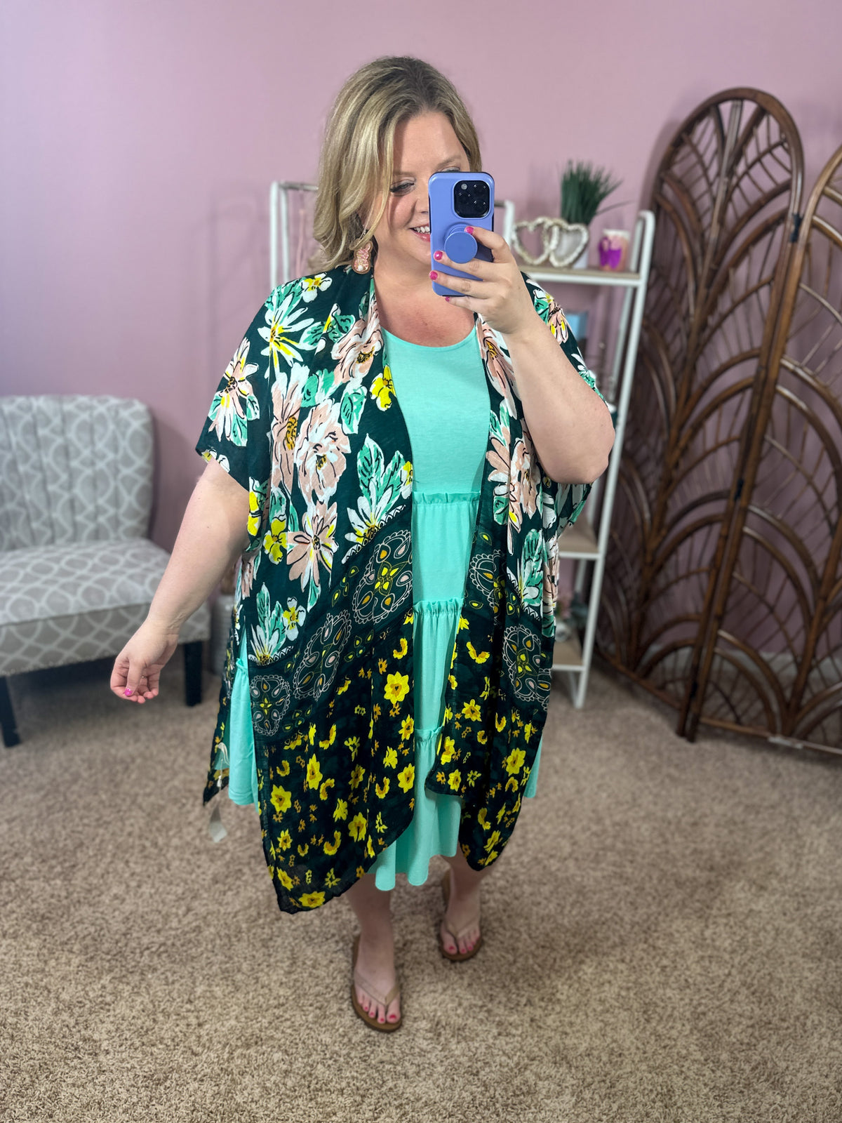 Spring Trends Kimono - Flower Fields