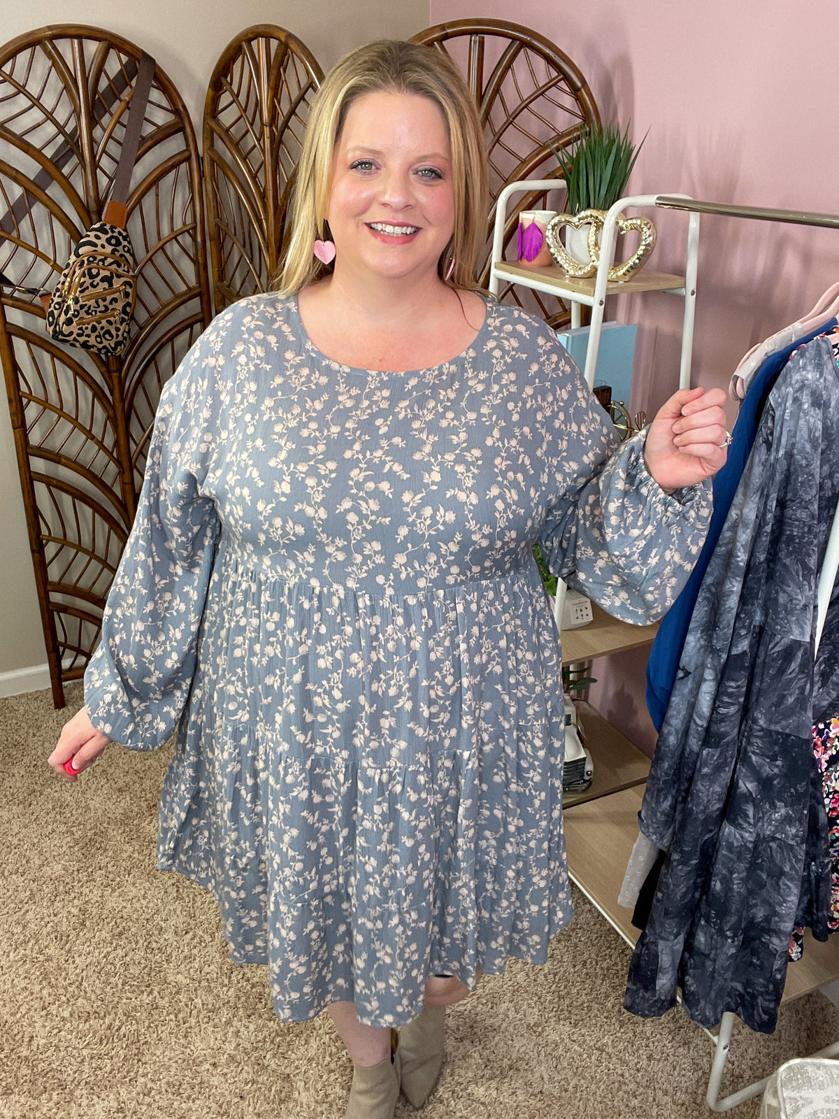 Night to Remember Dress - Cement Blue