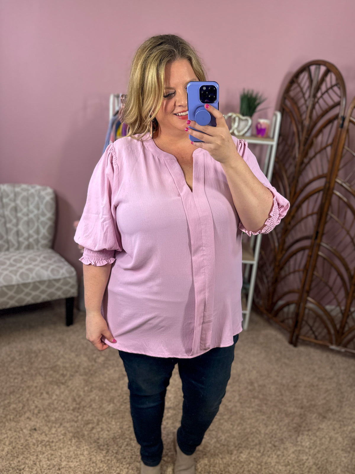 To the Point Top - Blush