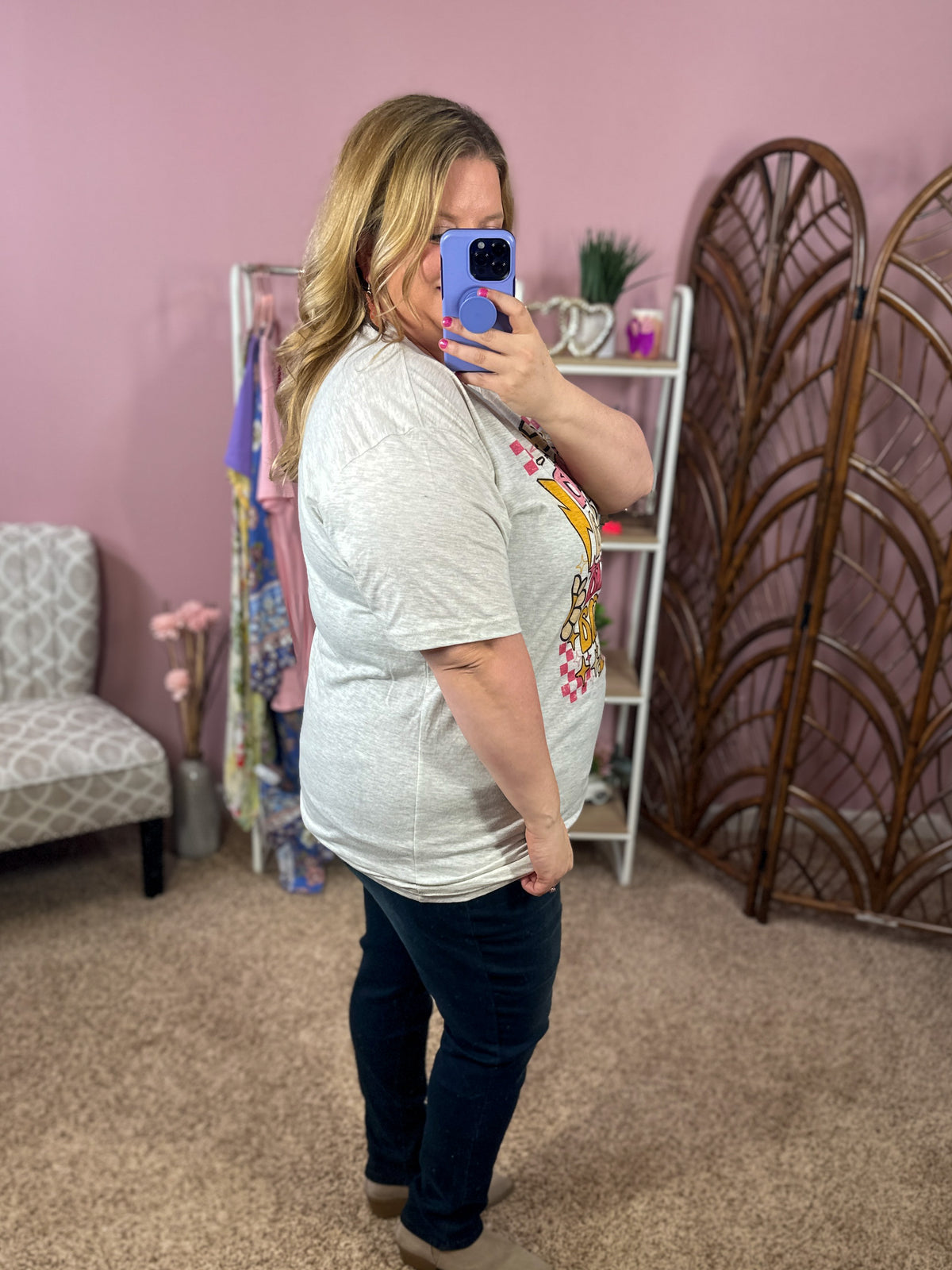 Summer Daisy Mama Graphic Tee - Oatmeal