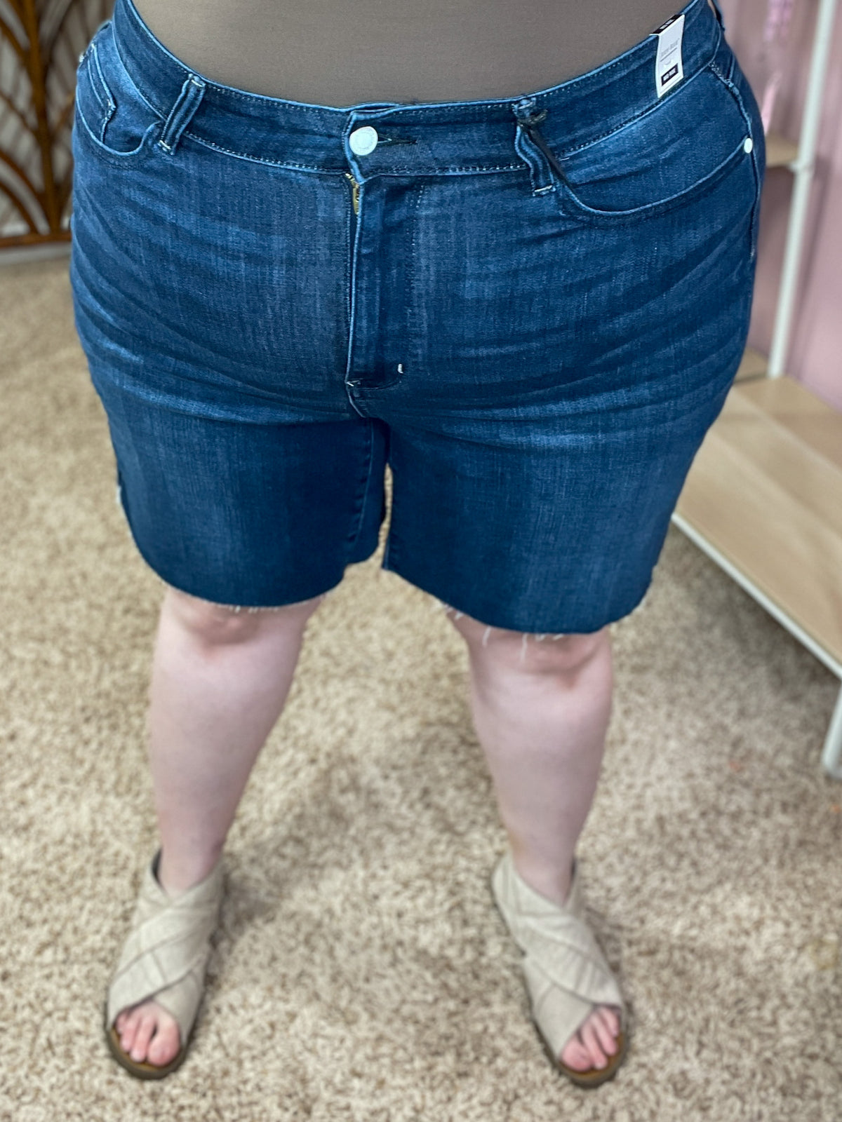 Wind in My Hair Cutoff Denim Shorts - Judy Blue