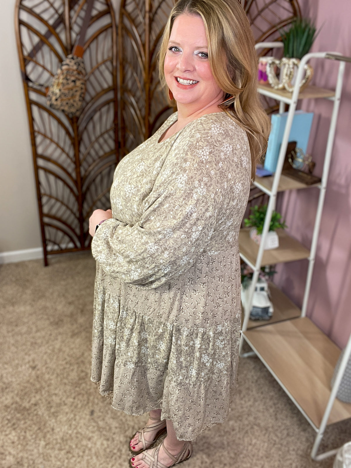 Night to Remember Dress - Sandstone