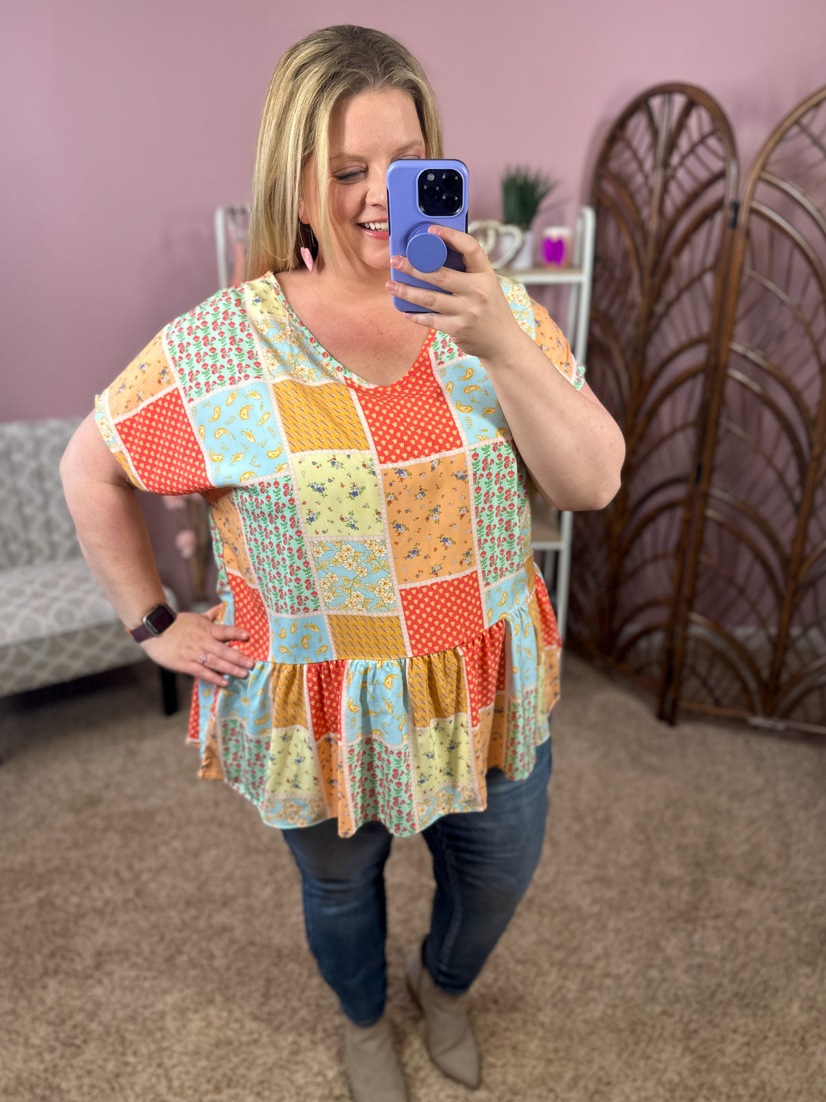 Pick of the Litter Patchwork Top