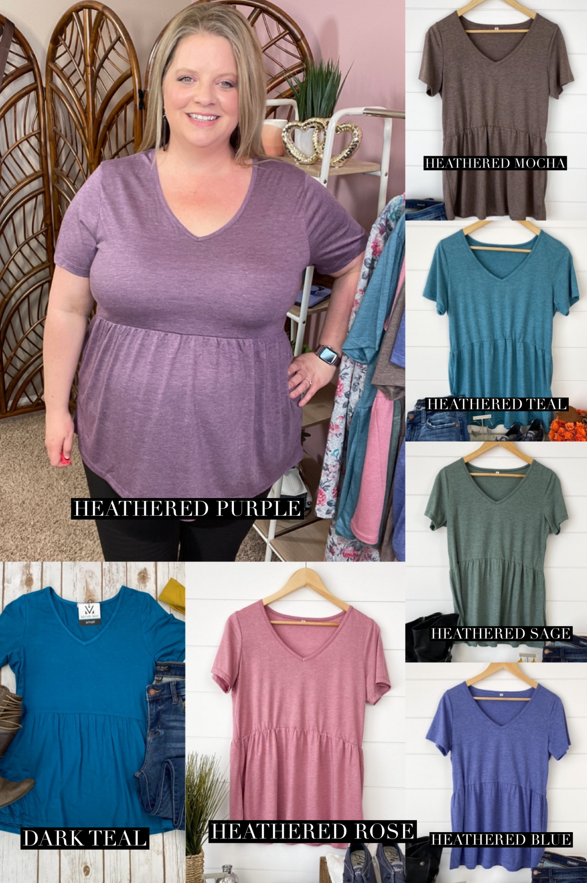 Express Yourself Peplum Top - Multiple Colors!