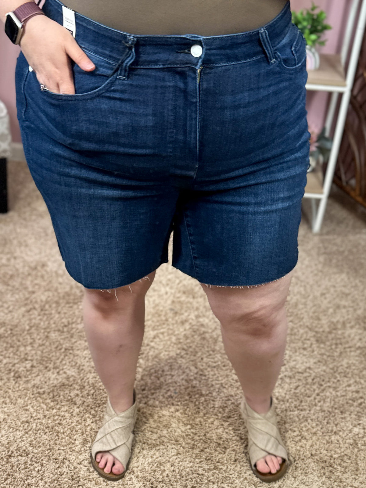 Wind in My Hair Cutoff Denim Shorts - Judy Blue