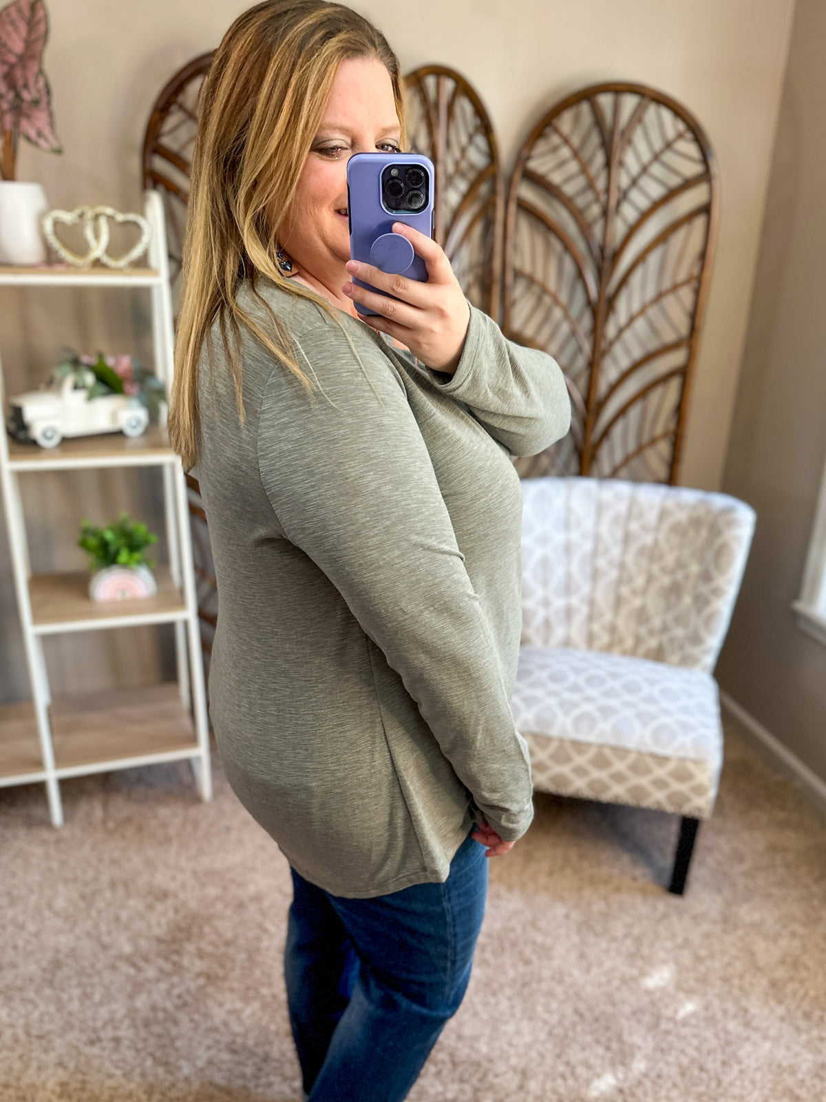 Quick to Judge Strappy Top - Light Olive