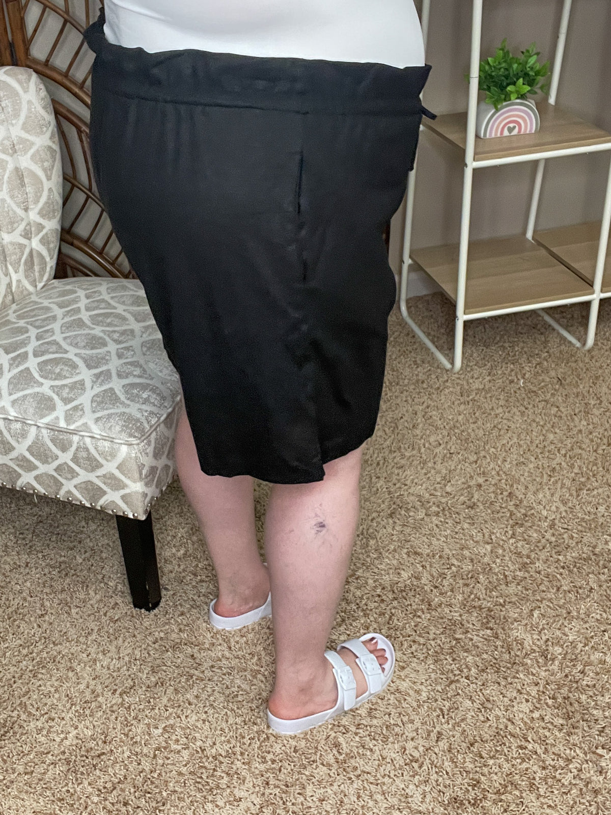 Dance Party Paper Bag Shorts - Black