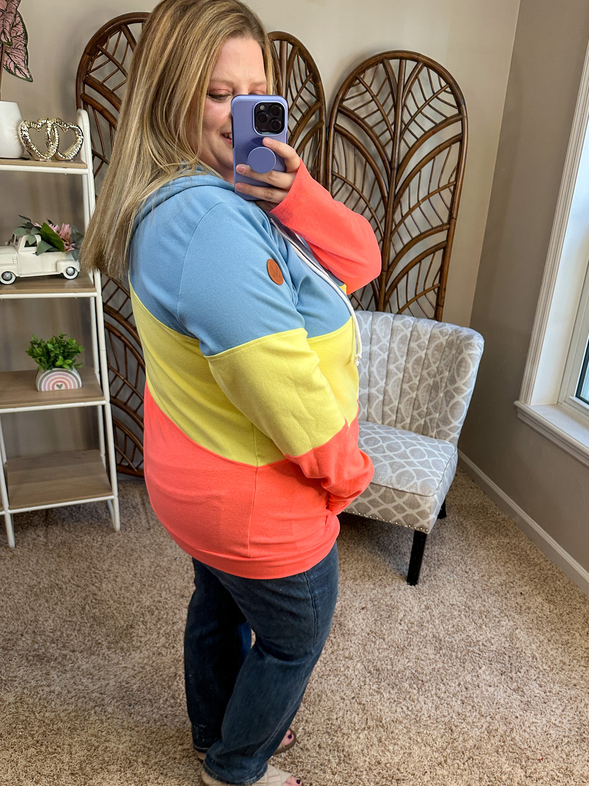 Nothing in My Way Fullzip Colorblock Hoodie