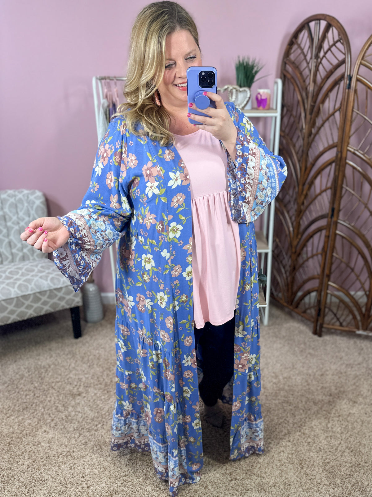 Grace is Sufficient Duster Kimono