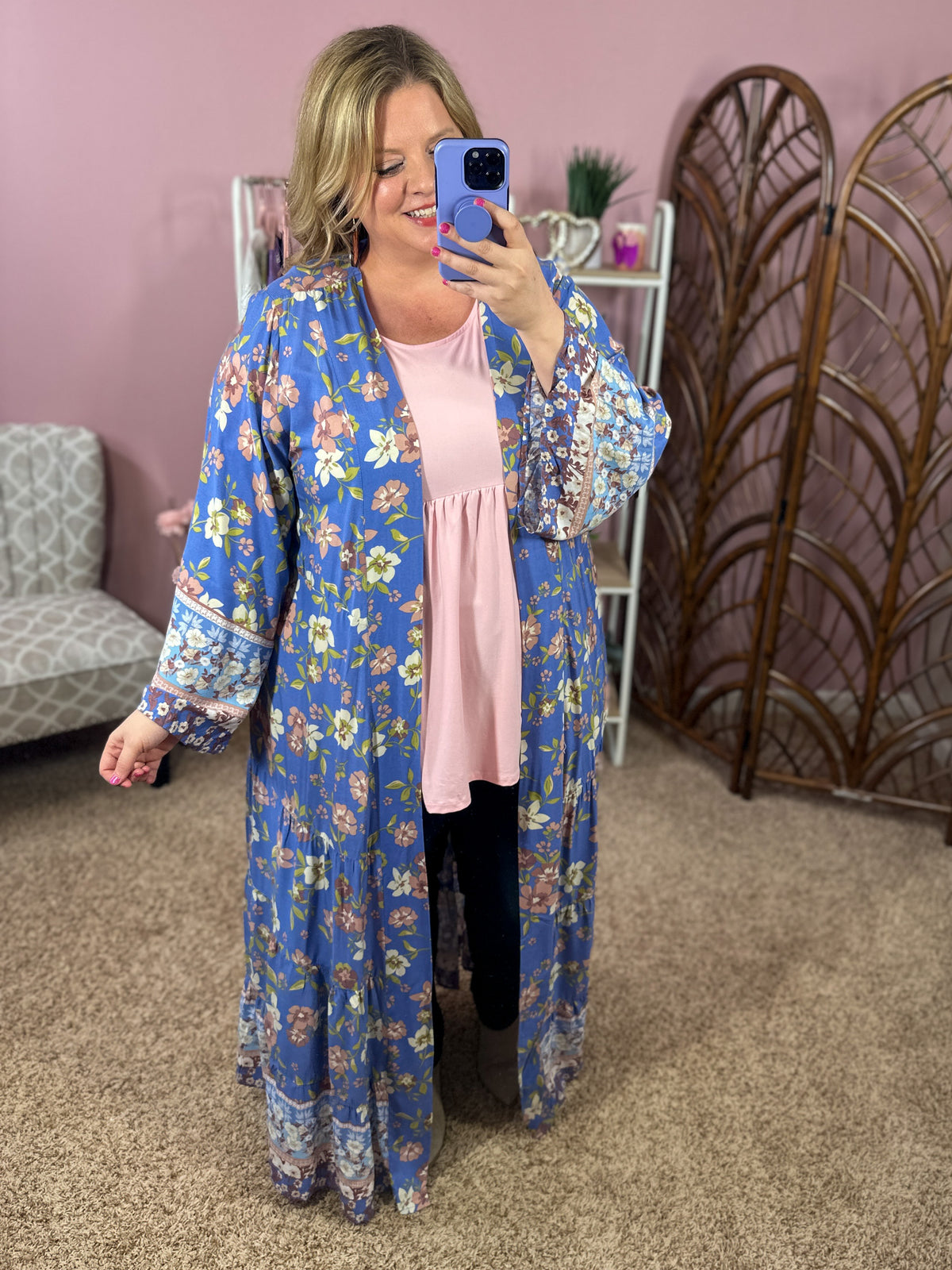 Grace is Sufficient Duster Kimono
