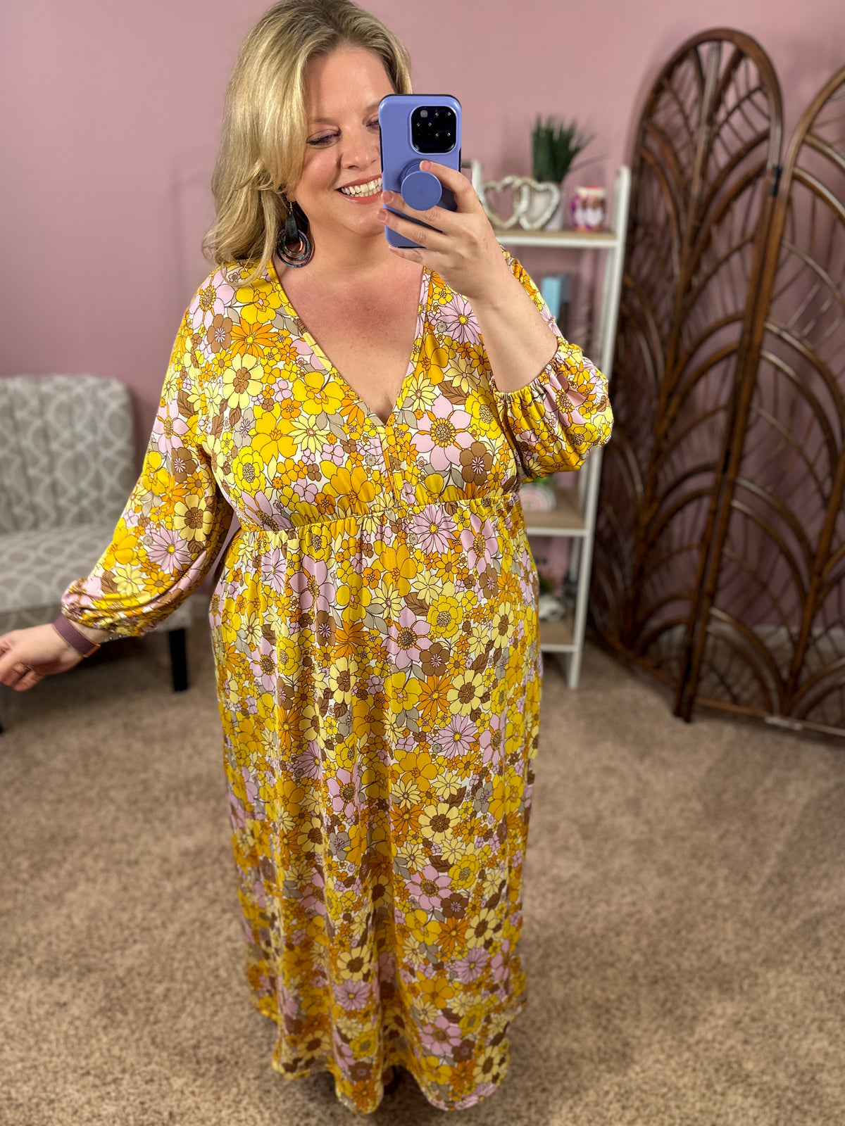 Well Hello Sunshine Maxi Dress - Happy Floral