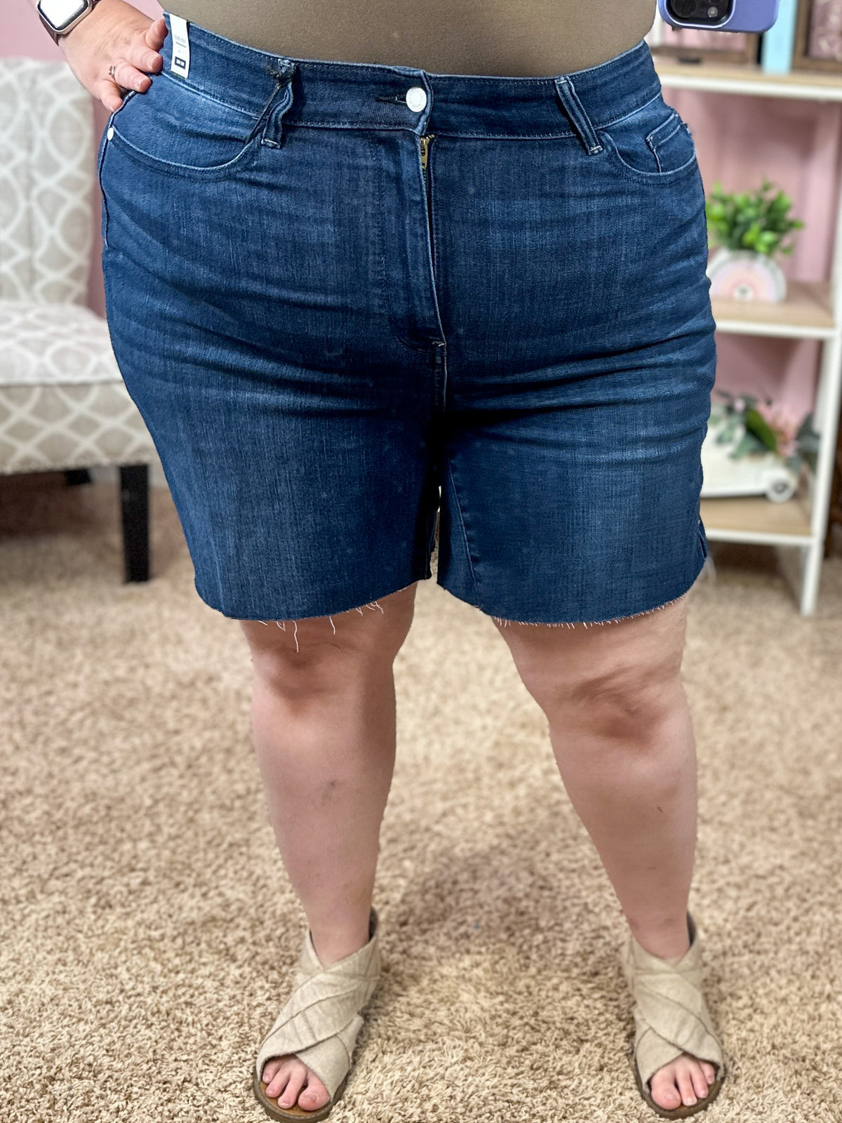 Wind in My Hair Cutoff Denim Shorts - Judy Blue