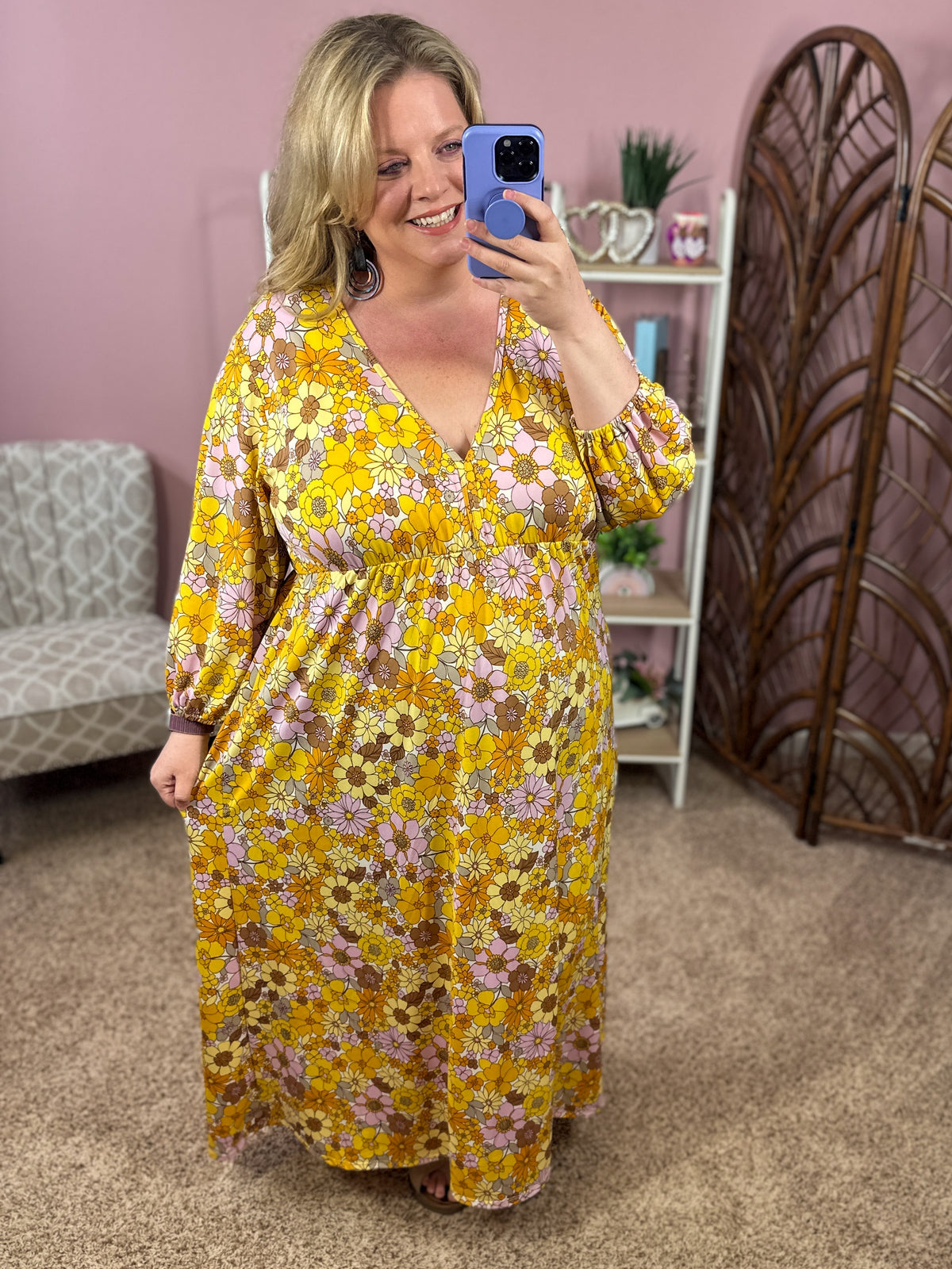 Well Hello Sunshine Maxi Dress - Happy Floral