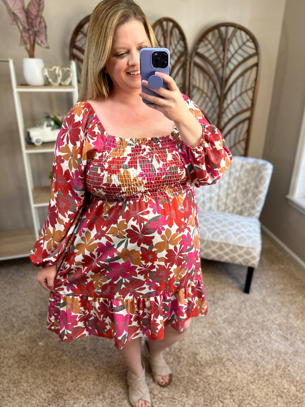 Natural Jewel Dress - Fall Mix