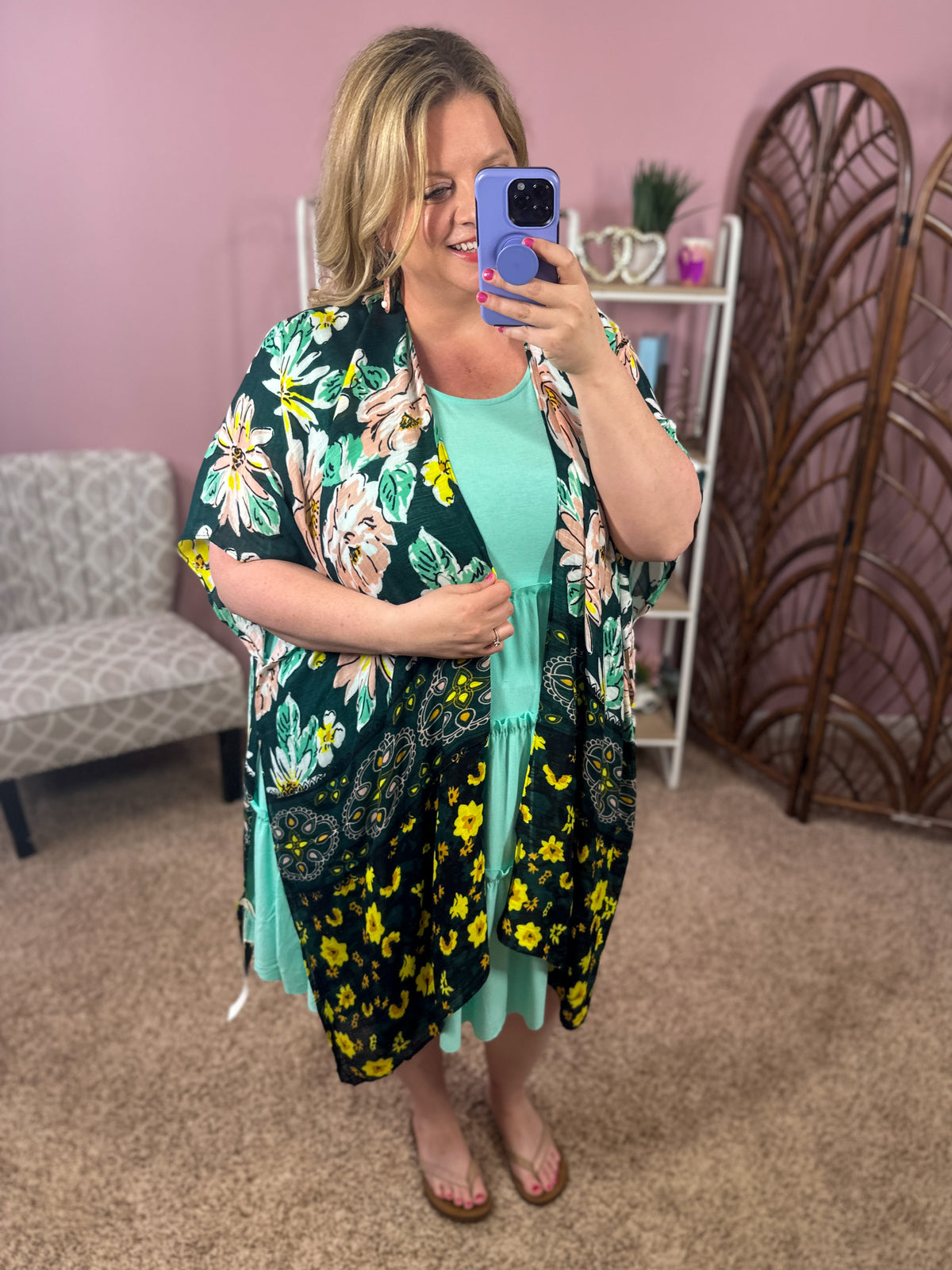 Spring Trends Kimono - Flower Fields