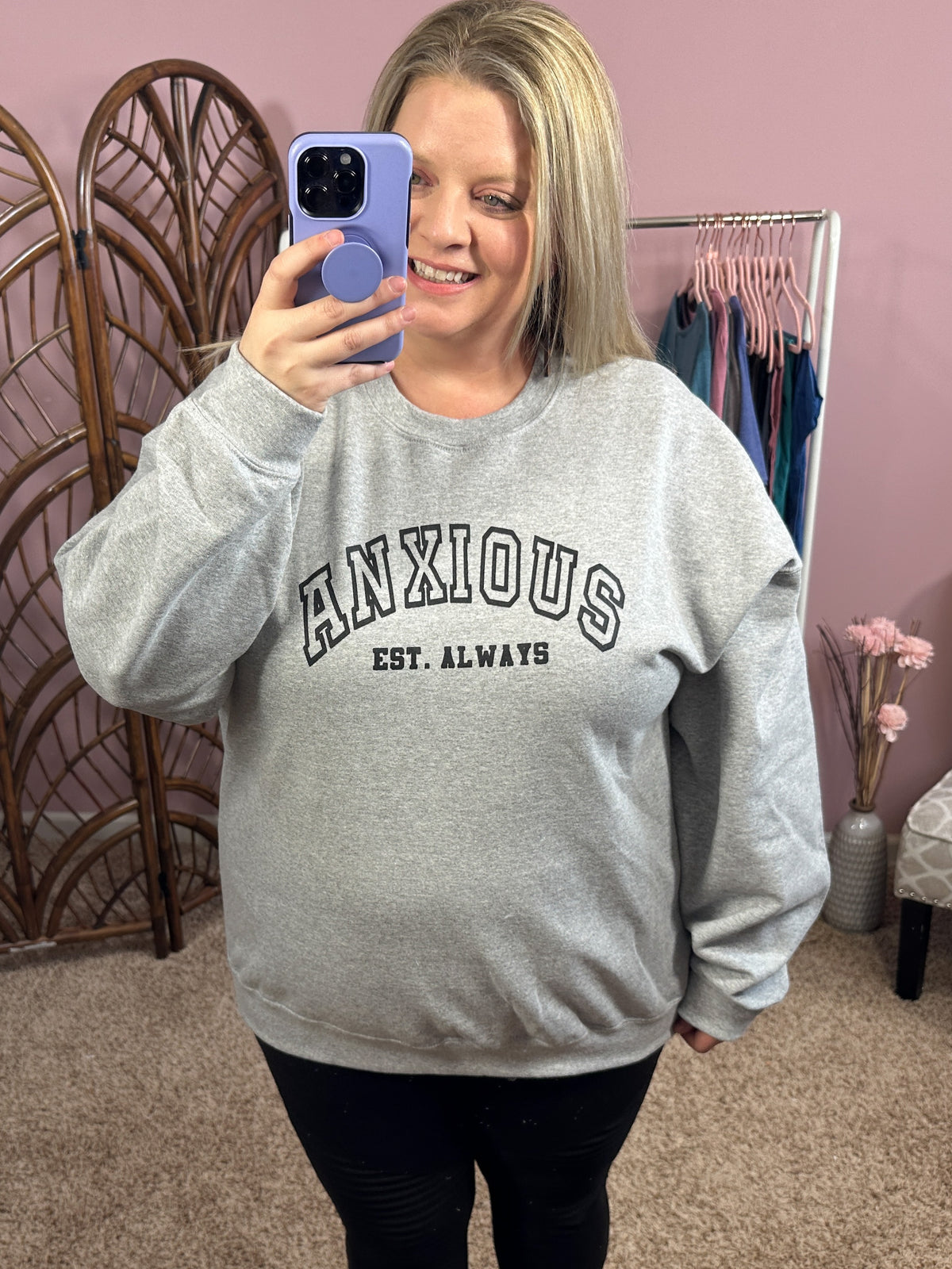 Anxious Graphic Sweatshirt
