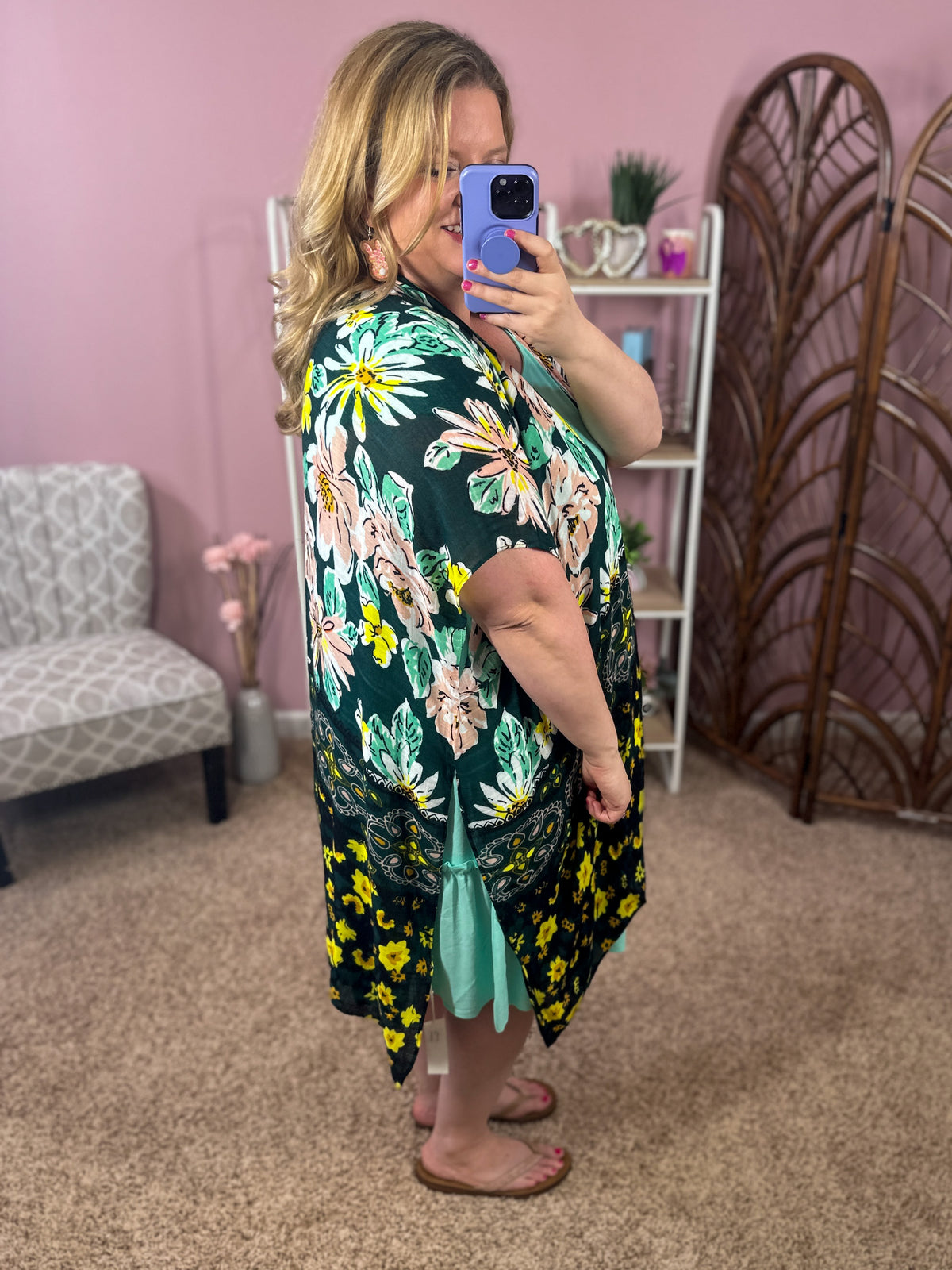 Spring Trends Kimono - Flower Fields