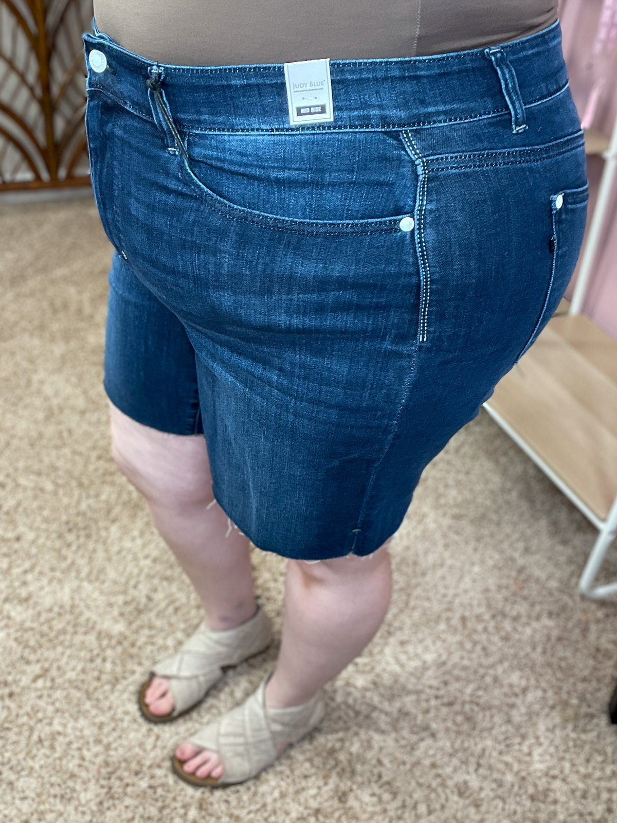 Wind in My Hair Cutoff Denim Shorts - Judy Blue