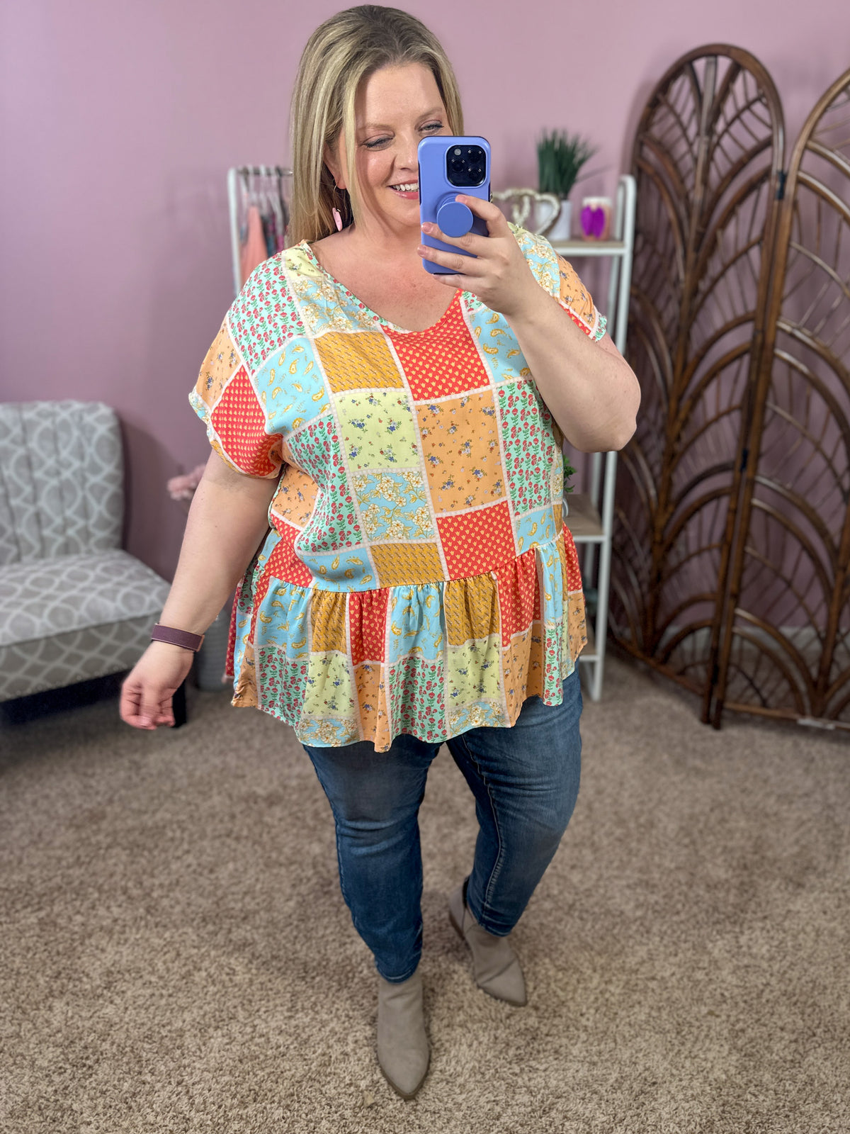 Pick of the Litter Patchwork Top