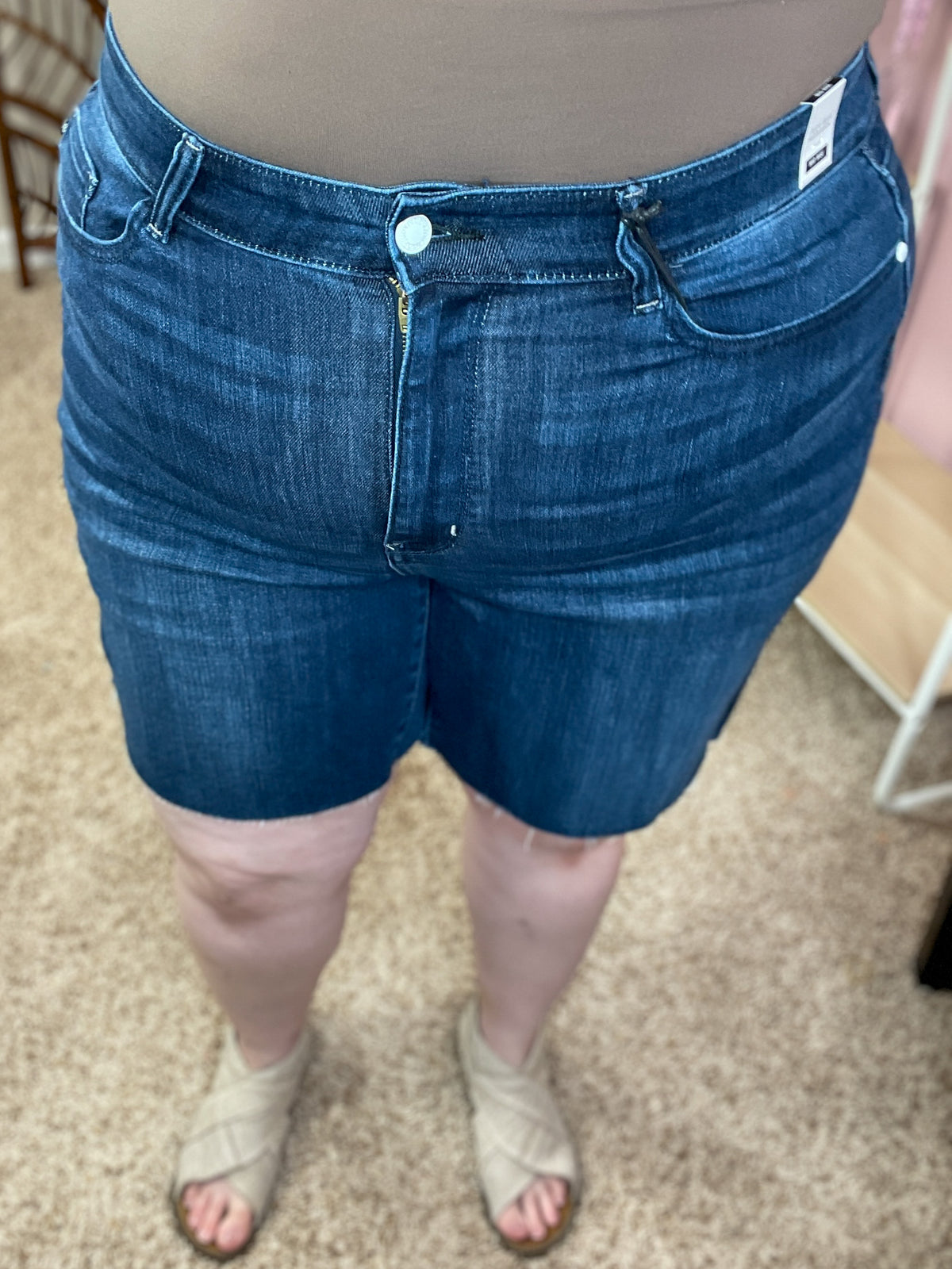 Wind in My Hair Cutoff Denim Shorts - Judy Blue