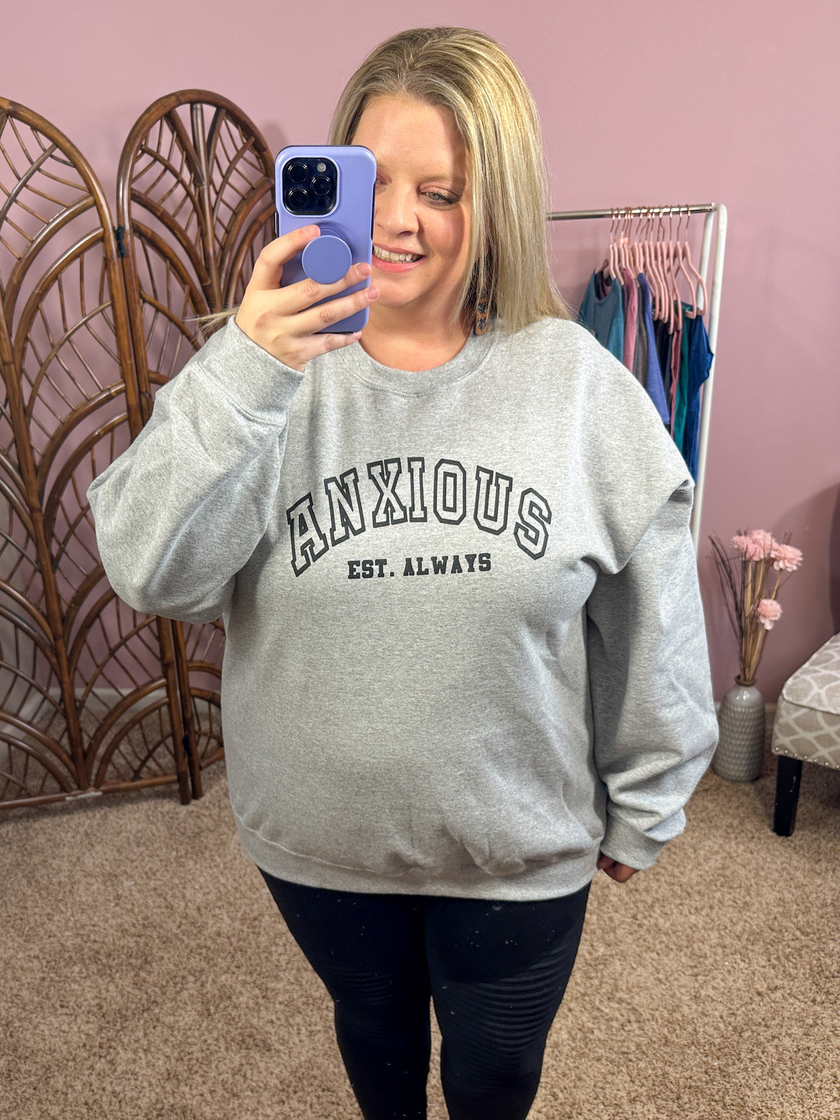 Anxious Graphic Sweatshirt