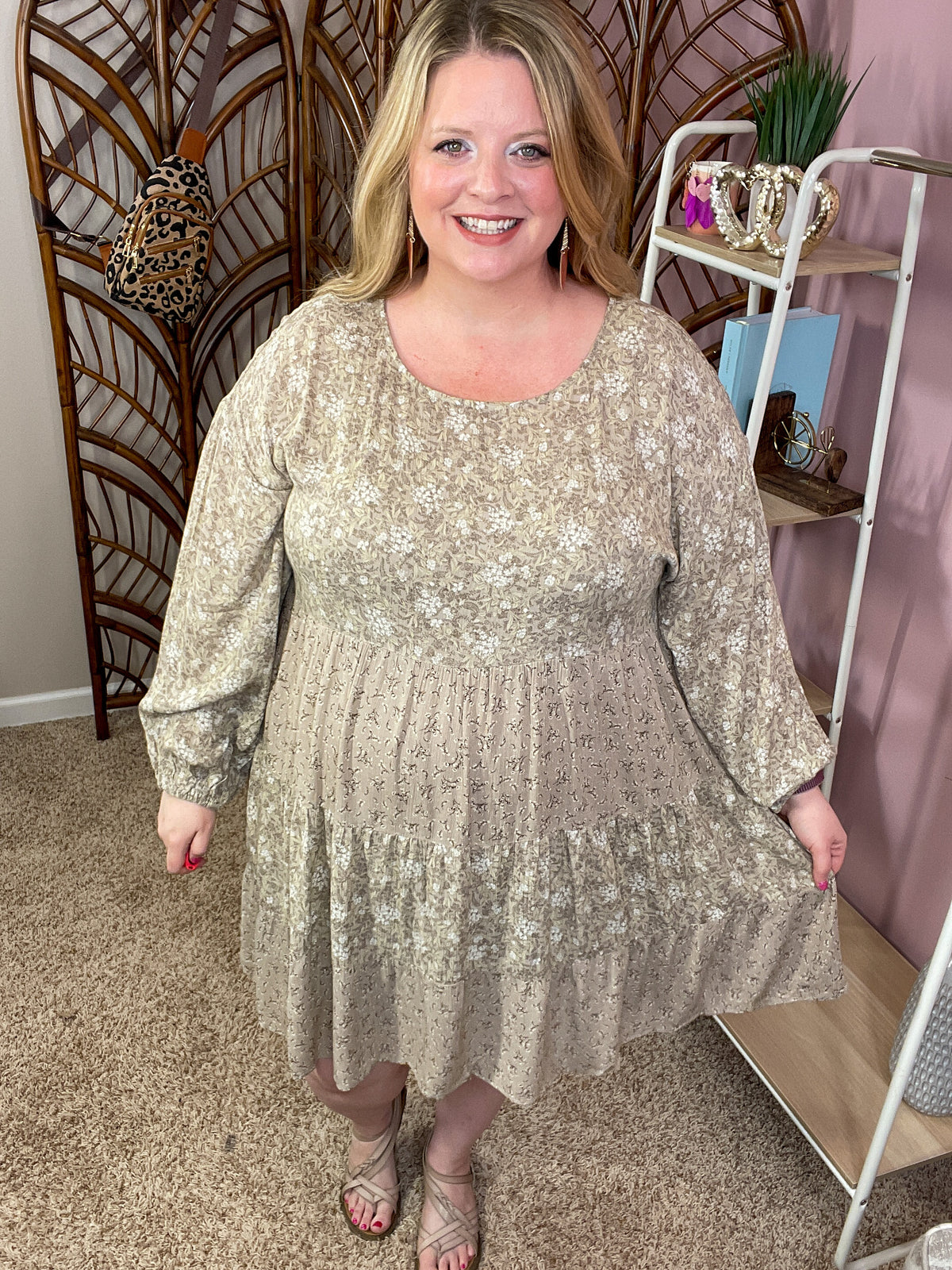 Night to Remember Dress - Sandstone